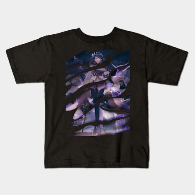 Raiden Shogun Genshin Impact Kids T-Shirt by NET Official